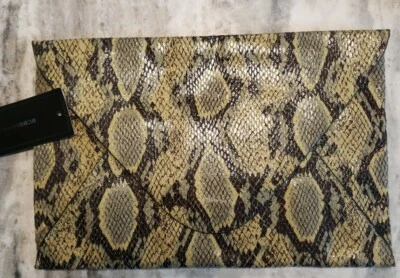 Bolso de Mano Harlow BCBG Maxazria Verde Estampado de Serpiente Nuevo con Etiquetas Foto 1 de 4