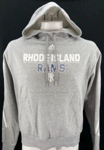 NEW RI Rhode Island Rams Adidas Gray Pullover Hoodie Sweatshirt Men's L - Picture 1 of 9
