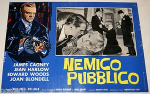 fotobusta film THE PUBLIC ENEMY James Cagney 1963 prima edizione italiana - Picture 1 of 1