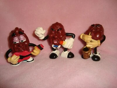 The California Raisins Singer guitar Sax Assorted Vintage 80's Calrab Figure Lot Foto 1 de 4