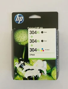HP 304XL Ink Cartridge High Capacity - 2 BLACK & 1 COLOUR - 3 Pack - Picture 1 of 2