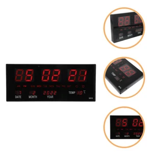 Large-Digital-Wall-Clock Digitale Wanduhren Wecker mit großem Display und - Picture 1 of 12
