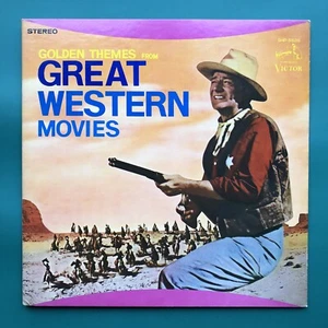 Golden Themes ITALIAN WESTERN MOVIES Soundtracks LP Morricone John Wayne JAPAN - Picture 1 of 12