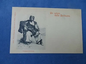 SARDEGNA-ANTICA CARTOLINA-COSTUME DI FONNI - Foto 1 di 2