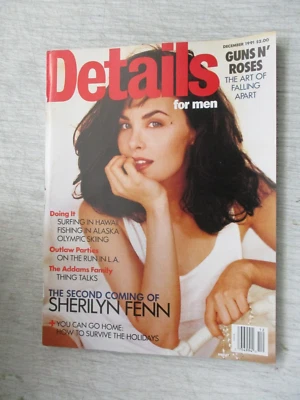 DETAILS MAGAZINE DECEMBER 1991 SHERILYN FENN TWIN PEAKS GUNS N' ROSES NO LABEL — 第 1/2 张图片