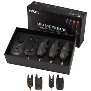 Fox Mini Microns X Détecteur de Touche Sets Bissmelder Pêche de Nuit Baitalarm - Photo 1/16