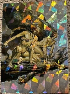 1996 Boris With Julie Bell Fantasy Art MagnaChrome Insert Bird Of Evil M1 - Picture 1 of 2