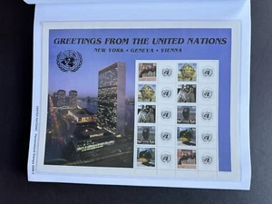 UN Personalized Stamp MNH Full Sheet (2006-3) Greetings from UN Sheet 10 +Labels - Picture 1 of 1