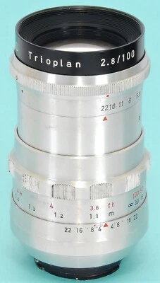 Meyer-Optik Gorlitz TRIOPLAN 2.8/100mm F2.8 Telephoto Lens for EXAKTA / EXA SLR - Image 1 of 4