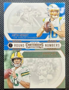 Contenders Justin Herbert Jordan Love Round Numbers Rookie RC 2020 #RN-HL - Imagen 1 de 2