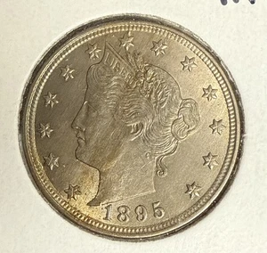 1895 Liberty "V" Nichel, MS+, (10972) - Foto 1 di 3