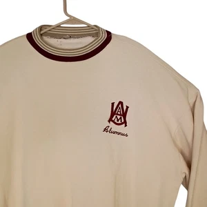 Vintage Alabama A&M University Alumnus Sweatshirt Herren 2XL Creme Pullover Rundhalsausschnitt - Bild 1 von 5