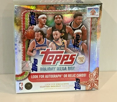 Mega caja navideña sellada de fábrica de baloncesto Topps 2025-26 nueva Foto 1 de 4