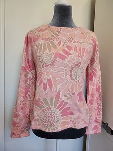 Vintage Liz Claiborne Pullover Damen Small Lammwolle Angora Langarm Rosa  - Bild 1 von 12