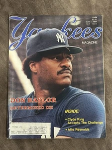 NY Yankees Magazine Don Baylor Determined DH Allie Reynolds June 7, 1984 V.5 #2 - Picture 1 of 2