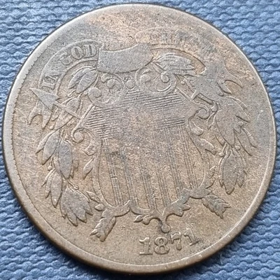 1871 Two Cent Piece 2c Better Grade #95981 - Image 1 of 2