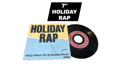 Disque 45 Tours vinyle 7"Mc Miker G & Deejay Sven Holiday Rap 1986 Hip Hop - Photo 1/3