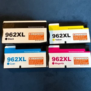 4 Stück 962XL 962 Tintenpatrone für HP Officejet Pro 9010 9015 9018 9020 9025 XL - Bild 1 von 7