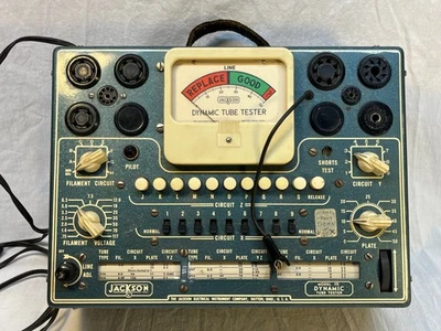 Probador de tubo de vacío dinámico Jackson modelo 115 funcionando Foto 1 de 4
