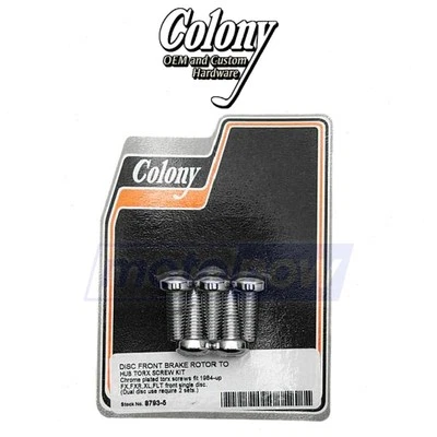 Colony Brake Rotor Hardware Kit for 2018-2020 Harley Davidson FLDE Deluxe ek Foto 1 de 4