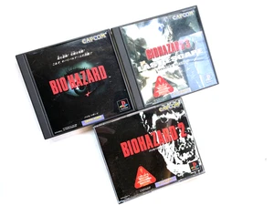 Lot 3 Resident Evil Bio Hazard 1 2 3 Used Game PS1 Sony Playstation From Japan - Picture 1 of 20