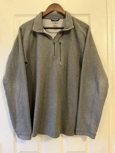 L.L. Bean Gray 1/4 Zip Sweater - Men’s Size M Tall - Picture 1 of 4