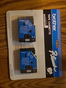 Brother TC Tape Cartridges for P-Touch Labelers 1/2w Black on White 2/Pack TC20 - Picture 1 of 2