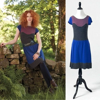 Vestido Suéter Caprichoso Vintage Anthropologie Sparrow Lana Cachemira Angora XS Foto 1 de 4