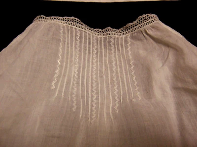 #1) Antiguo/1900-30 Bordado Encaje Blanco Algodón Batista Bebé Vestido de Bautizo Foto 1 de 4