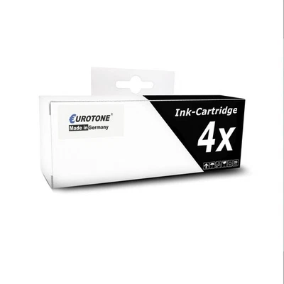4x Eurotone Patrone T1631 SCHWARZ Alternative f�r Epson Wf�2530-Wf�Wf�2660-DWF - Bild 1 von 4