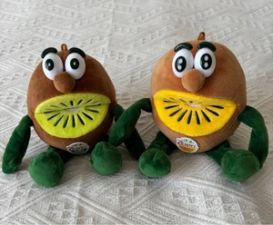 Zespri Kiwi Brothers Plush Stuffed Toy Mini poach Set Japan Limited TM - Picture 1 of 2