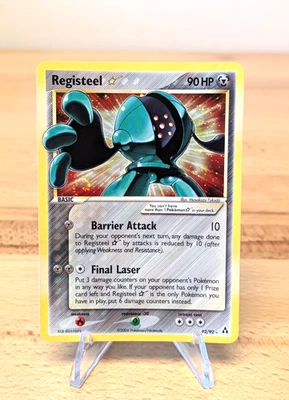 2006 Registeel Gold Star Holofoil Rare EX Legend Maker 92/92 Vintage CLEAN NM - Image 1 of 4