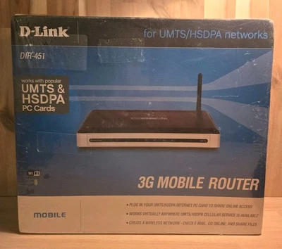 D LINK DIR-451 3g mobile router,  for UMTS/HSDPA networks. New Sealed - Image 1 of 4