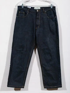 Men's Big Rock Canyon Dark Wash Rugged Short Tapered Leg Jeans Sz 36 - Picture 1 of 5