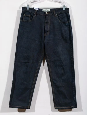 Men's Big Rock Canyon Dark Wash Rugged Short Tapered Leg Jeans Sz 36 - Image 1 of 4