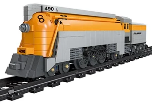 JIE STAR #59021 - 4-6-4 Steam Locomotive - C&O #490 - Building Block Set - Picture 1 of 7