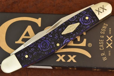 CUCHILLO CASE XX EE. UU. LISO ULTRA VIOLETA PÚRPURA HUESO ROSA PREMIUM RATA ALMIZCLERA 2025 SS Foto 1 de 4