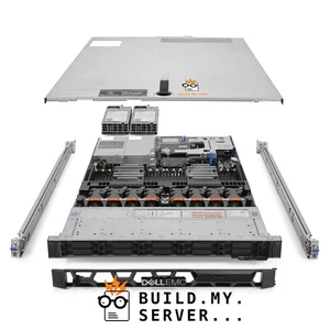 Servidor Dell PowerEdge R640 NVMe 2,10 GHz 56 núcleos 768 GB RAM 800 GB rieles de almacenamiento - Imagen 1 de 5