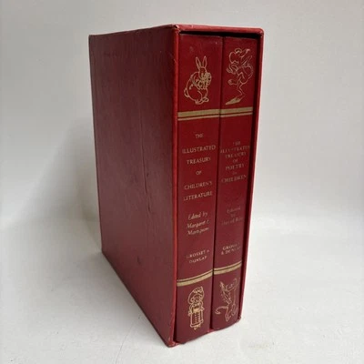 Illustrated Treasury of Literature/ Poetry For Children Vtg Book Box Set 50s 70s - Image 1 of 4