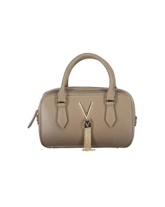 Valentino Bags Pebbled Leather Handbag VLogo Tassel Women Brown - Picture 1 of 3