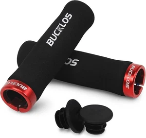  Fahrrad Lenkergriffe - Fahrrad Schaumstoff Schwamm Lenker Single Lock auf SCHWARZ - Bild 1 von 1