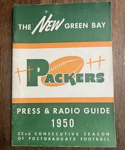 1950 Green Bay Packers Press & Radio Guide Media Vintage Excellent  - Picture 1 of 6