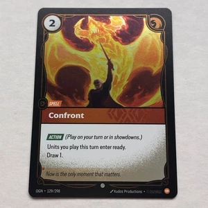 Confront 129/298 Riftbound League Of Legends Origins Common Foil NM - Picture 1 of 2