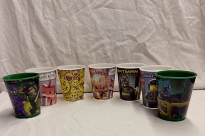 McDonalds Batman La Lego Película 2013-2017 Tazas - Juego de 7 Tazas 3D Foto 1 de 4