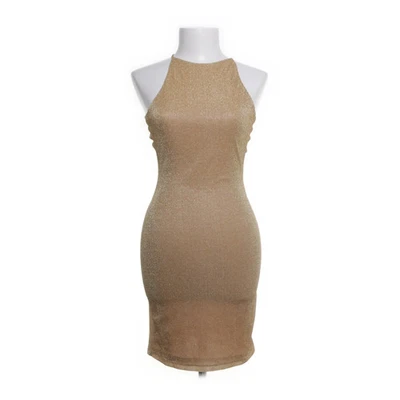 H&M, Kleid, Größe: XS, Gold, Elasthan/Viskose, Einfarbig, Rippenstrick #qEF - Bild 1 von 4