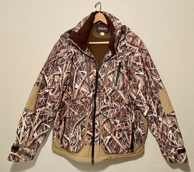 Cabela’s Mossy Oak Shadow Grass Blades Men’s Insulated Hooded Jacket 2XL R New - Image 1 of 4