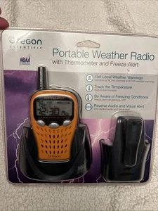 Oregon Scientific • Base de clip de radio meteorológica portátil de emergencia • WR113 nuevo - Imagen 1 de 2