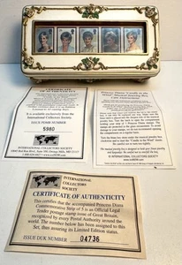 Caja de música pintada a mano princesa Diana 1998 de colección vela en el viento por Elton John - Imagen 1 de 18