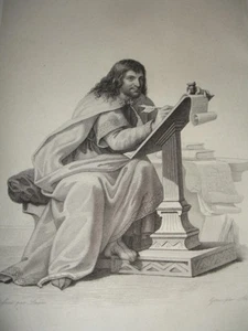 Medio Età / Incisione XIX / Eginhard - Imagen 1 de 1