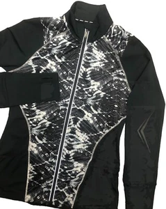Sudadera para correr Asics M para mujer cremallera completa agujeros para los pulgares lentejuelas estampado bolsillos - Imagen 1 de 13
